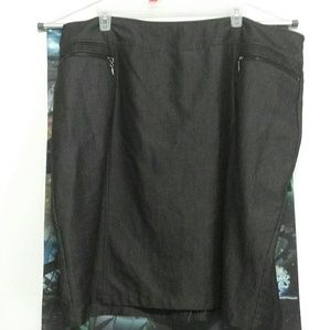 Ashley Stewart dark gray pencil skirt with pockets